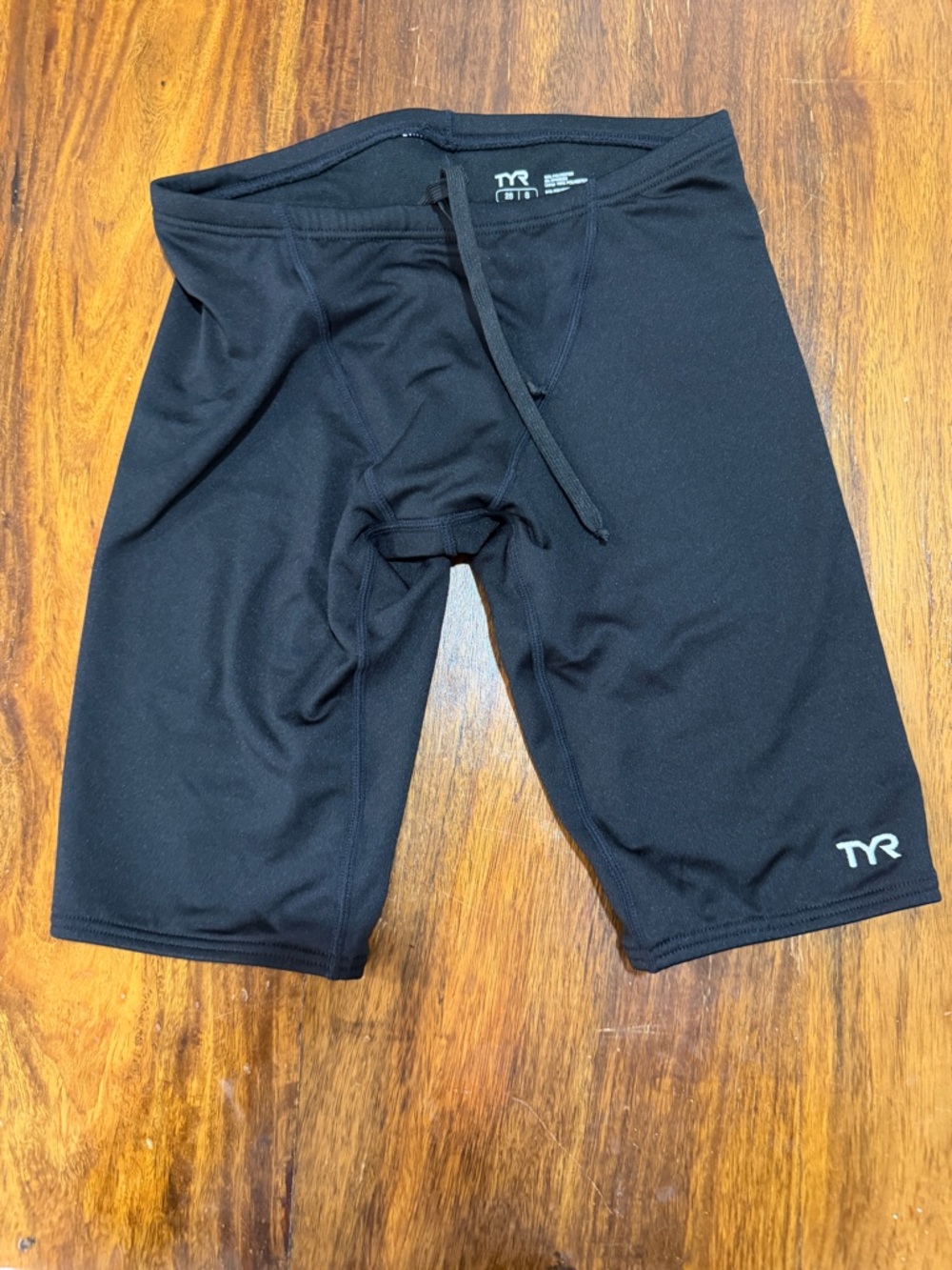 NWOT TYR Men's 28 S Black Performance competition swim Shorts
